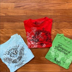 Express Slim-Fit Men Graphic T-Shirts (S)